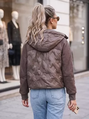 Női kabát DSTREET TY6092 BARNA