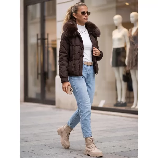  Női kabát DSTREET TY6040 BARNA 
