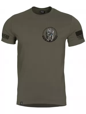 Férfi póló PENTAGON AGERON VIS ET HONOR K09012-VH ZÖLD