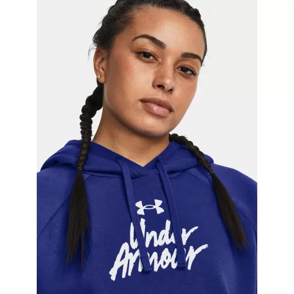  Női pulóver UNDER ARMOUR UA RIVAL FLEECE GRAPHIC HDY 1379609-400 KÉK 