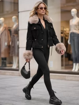 Női kabát DSTREET TY5703 FEKETE