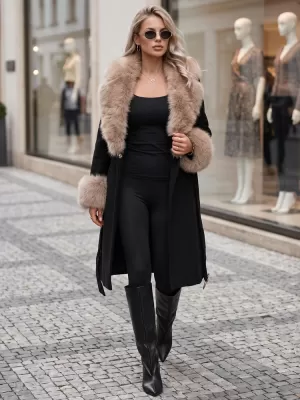 Női kabát DSTREET TY6067 FEKETE