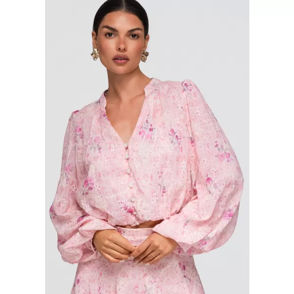  Női ing OMBRE OW-SH-E0058 RÓZSASZÍN 
