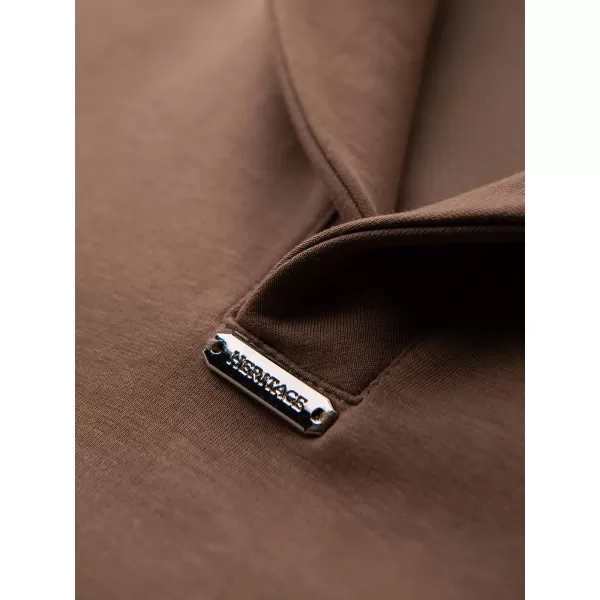  Férfi pulóver OMBRE OM-SSNZ-0262 BARNA 