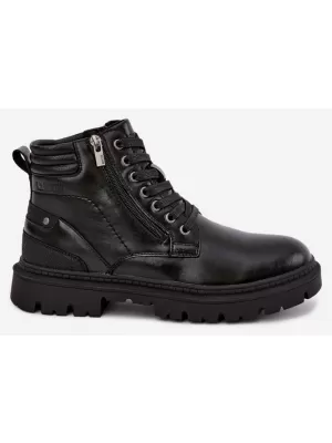 Férfi bokacsizma BIG STAR SHOES UU174242 FEKETE