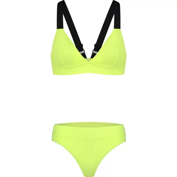  Női bikinifelső NORDBLANC LOVELINESS NBSSS8212 ÉLÉNK SÁRGA 