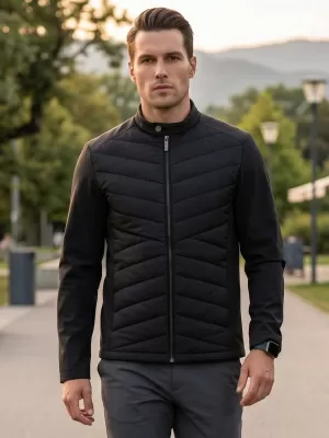 Férfi hibrid kabát MALFINI PREMIUM CROSS 555 FEKETE