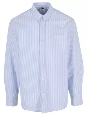 Férfi ing URBAN CLASSICS TB8093 VILÁGOS HORIZONT KÉK/FEHÉR