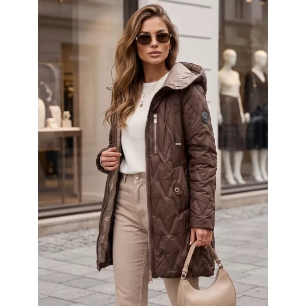  Női kabát DSTREET TY5769 BARNA 
