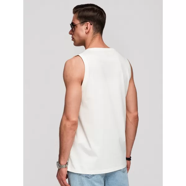  Férfi felső OMBRE OM-TSBT-0272 FEHÉR 