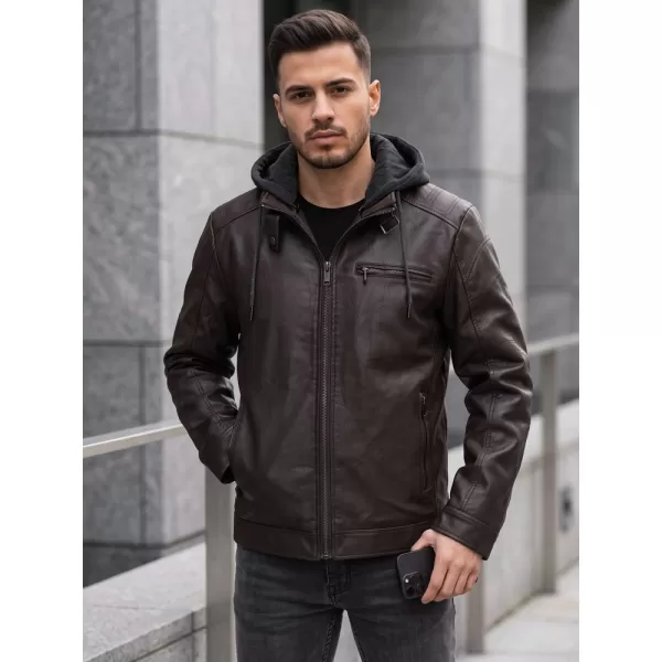  Férfi dzseki DSTREET TX5148 BARNA 