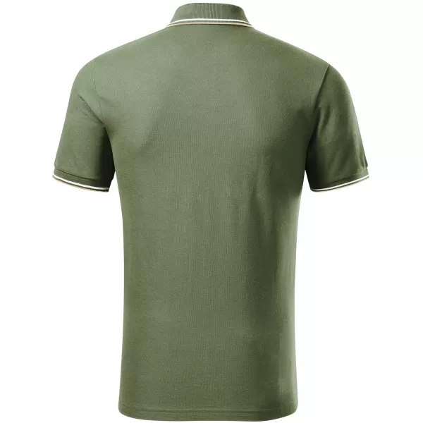  Férfi póló gallérral MALFINI FOCUS 232 KHAKI 