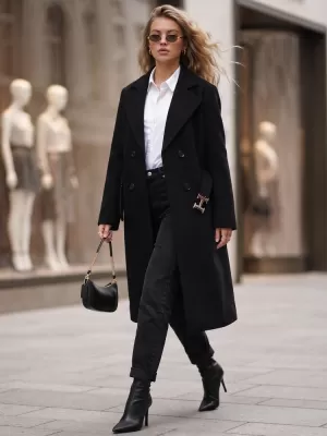 Női kabát DSTREET NY0791 FEKETE