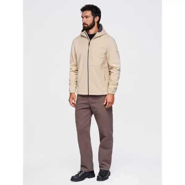  Férfi softshell kabát OMBRE OM-JANP-0292 HOMOK 