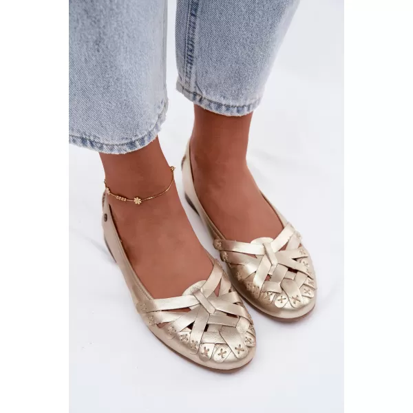  Női balerinák MACIEJKA P7542-41/00-0 PLATINA 