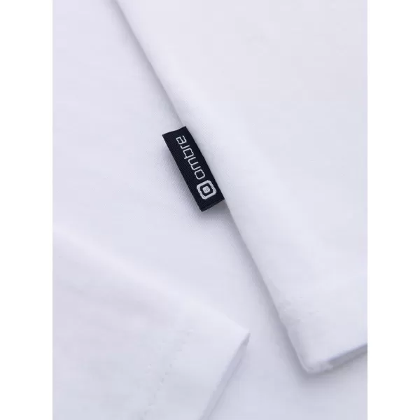  Férfi póló OMBRE OM-LSBL-0143 FEHÉR 