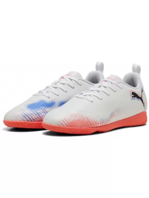 Gyerek beltéri cipő PUMA FUTURE 8 PLAY IT JR 108627-01 FEHÉR/FEKETE/VILÁGÍTÓ VÖRÖS