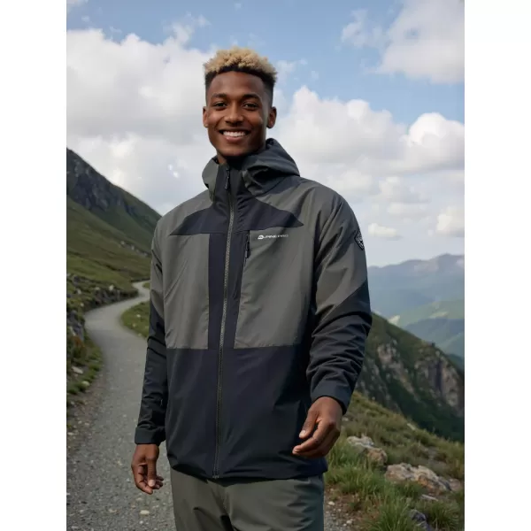  Férfi kültéri kabát ALPINE PRO TEMUN FEKETE 