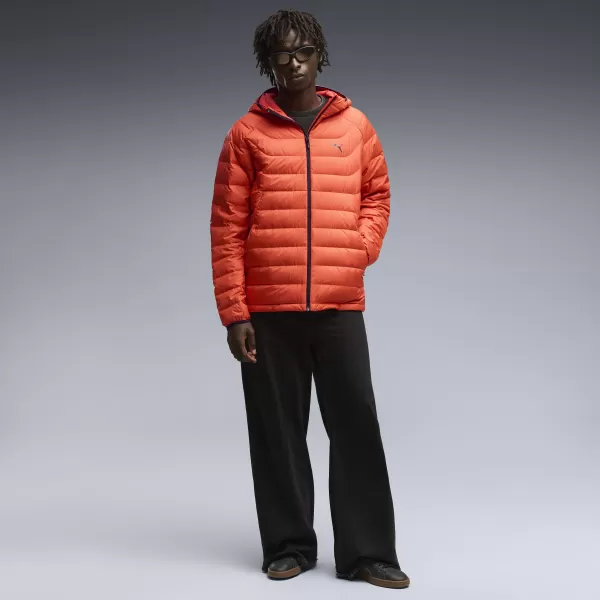  Férfi kabát PUMA PACKLITE HOODED DOWN JACKET 68522121 PIROS VILLANÁS 
