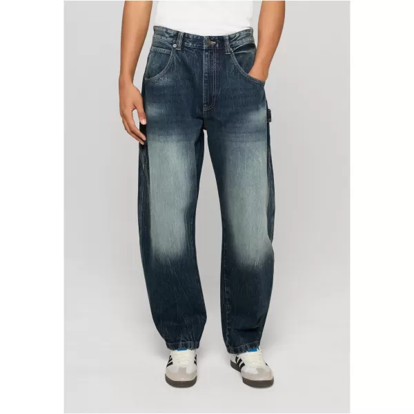  Férfi nadrág URBAN CLASSICS TB8057 SÖTÉTKÉK MÁRVÁNY MOSOTT 