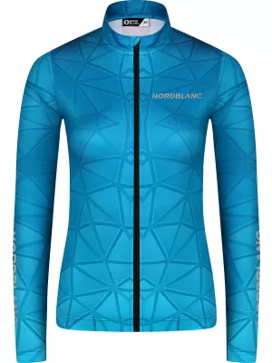 Női kerékpáros mez NORDBLANC VELOFLOW NBSLF8105 TÜRKIZ