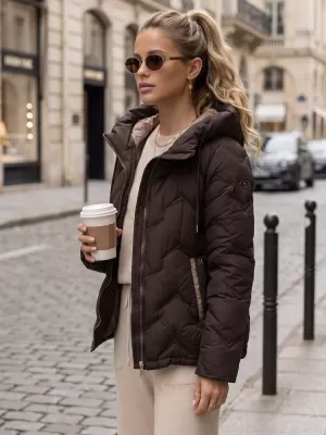 Női kabát DSTREET TY5944 BARNA