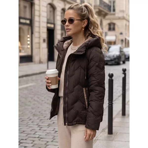  Női kabát DSTREET TY5944 BARNA 