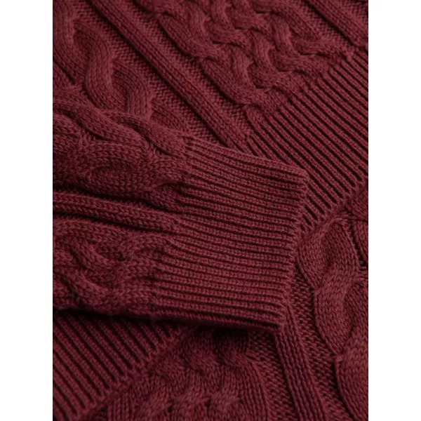  Férfi pulóver OMBRE OM-SWSW-0191 BURGUNDIA 