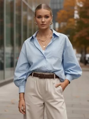Férfi ing DSTREET DY0382 KÉK