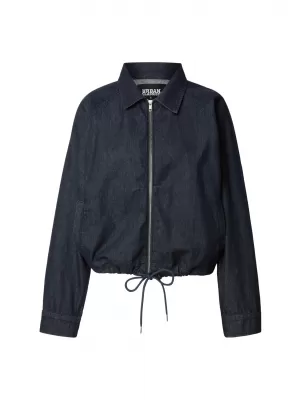 Női kabát URBAN CLASSICS TB8295 KÉK ÖBLÍTETT MOSOTT