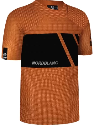 Funkcionális férfi kerékpáros póló NORDBLANC MUD NBSMF8083 BARNA