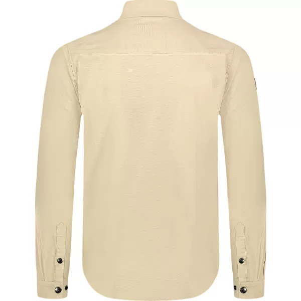  Férfi flanel ing NORDBLANC HAZE NBSSM8370 BÉZS 
