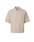 Férfi ing URBAN CLASSICS TB8417-22409 BARNA MOKKA/FEHÉR