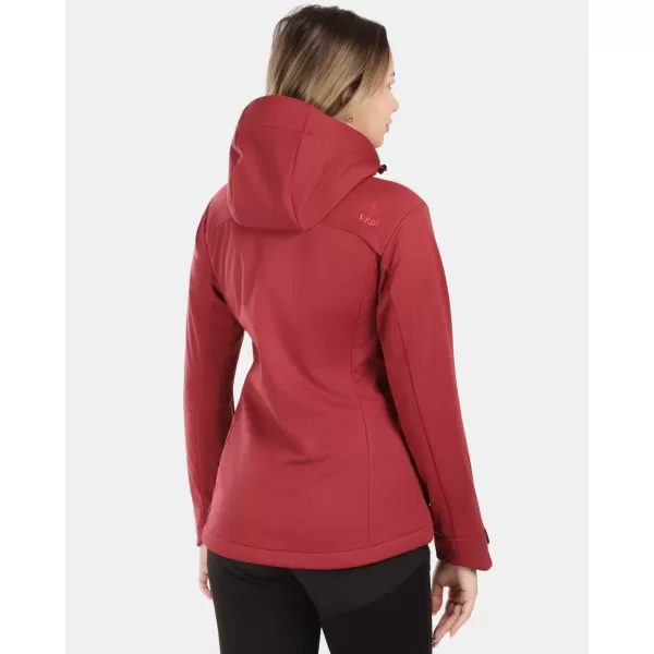  Női softshell kabát KILPI ONTAVIA-W 1L0113KI SÖTÉTVÖRÖS 