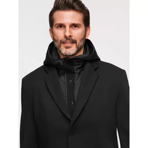  Férfi dzseki OMBRE M167 FEKETE 