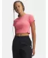 Női póló UNDER ARMOUR RIVAL RIB BABY TEE 6000264-600 RÓZSASZÍN