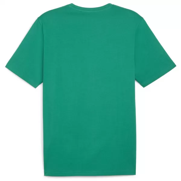  Férfi póló PUMA TEAMRISE LOGO JERSEY COTTON 658705-05 SPORT GREEN/ SPORT ZÖLD/PUMA FEHÉR 
