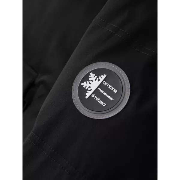  Férfi parka OMBRE OM-JALJ-0310 FEKETE 