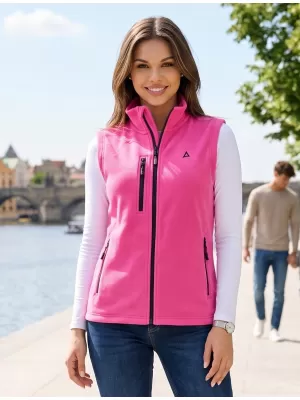 Női gyapjú mellény ALTISPORT ALW002525 BÍBORVÖRÖS