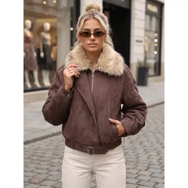  Női kabát DSTREET TY5701 BARNA 
