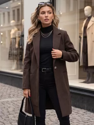 Női kabát DSTREET NY0795 BARNA