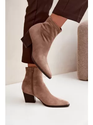 Női bokacsizma BOTO D-209 BROWN BARNA