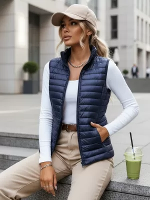 Női mellény DSTREET TY3962 SÖTÉTKÉK