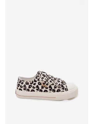 Gyermek tornacipő BIG STAR SHOES TT374171 FEKETE/BÉZS