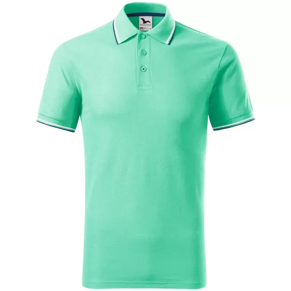  Férfi póló gallérral MALFINI FOCUS 232 MENTA 