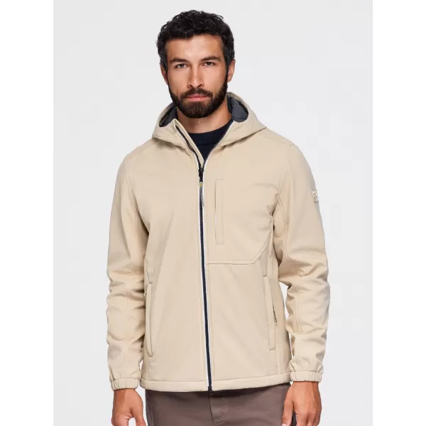  Férfi softshell kabát OMBRE OM-JANP-0292 HOMOK 