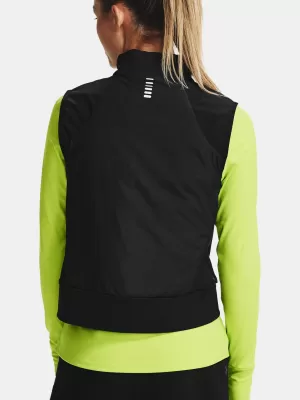 Női mellény UNDER ARMOUR CG REACTOR RUN STORM VEST 1355811-001 FEKETE