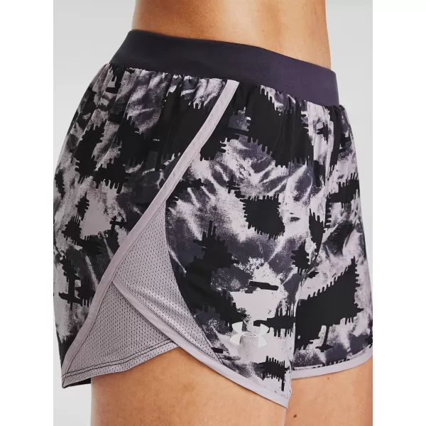  Női rövidnadrág UNDER ARMOUR W UA FLY BY 2.0 PRINTED SHORT 1350198-591 LILA 
