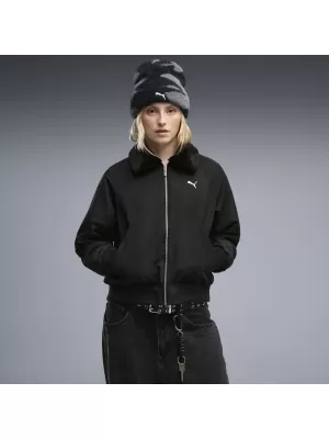 Női kabát PUMA REVERSIBLE BLOUSON HIGH LOFT LINING JACK 69456601 PUMA FEKETE