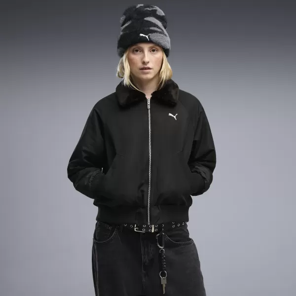  Női kabát PUMA REVERSIBLE BLOUSON HIGH LOFT LINING JACK 69456601 PUMA FEKETE 